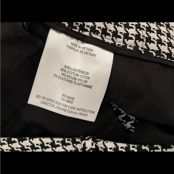 Theory Houndstooth Treeca Cl Winhall Pants 2 XS - Picture 7 of 9